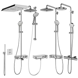 Modern Shower 3d model