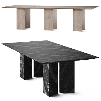 Casamilano marble dining table 3d model