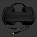 Black Over-ear Headphones With RGB Lighting And Wired Cable For Stylish Audio Experience