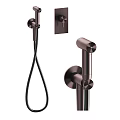 Modern Wall Mounted Shower Faucet With Handheld Spray And Fixed Head 3d model