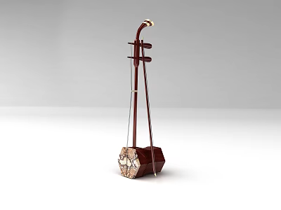 ethnic wind erhu 3d model ethnic wind erhu 3d model