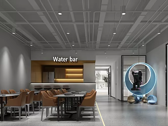Modern Cafe 3d model