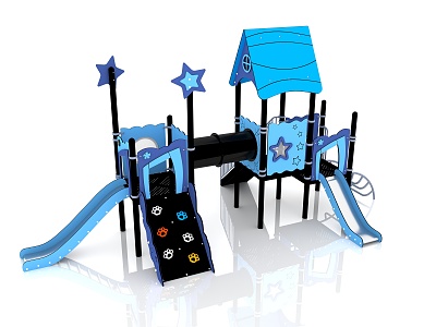 Slide Children's Slide Amusement Equipment Outdoor Slide Children's Combined Slide Outdoor Little Doctor Children's Amusement Equipment 3d model