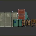 Plastic Bucket Pot Container Realistic 3d model