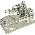 Height rotating gantry machine 3d model