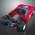 Modern engine racing engine 3d model