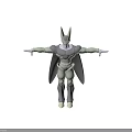 Character Creature With Green Spotted Skin Horns Black Cloak Yellow Boots And Purple Waist Design