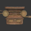 Vintage Retro Computer With Classic Design And Wooden Panel Details