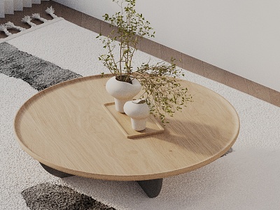 Modern coffee table model