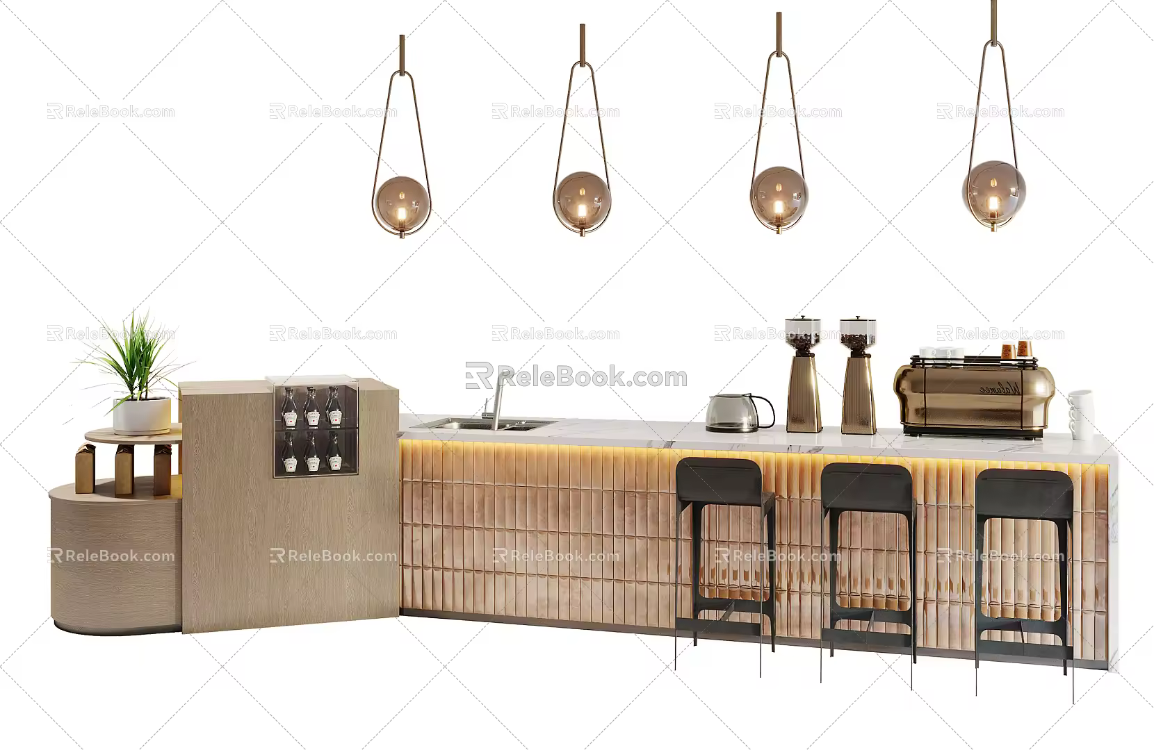 Modern Workbench Coffee Workbench 3d model
