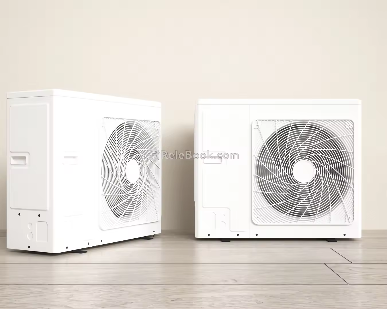 Modern air conditioner external unit 3d model