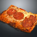 Freshly Baked Delicious Pepperoni Pizza With Melted Cheese And Crispy Crust