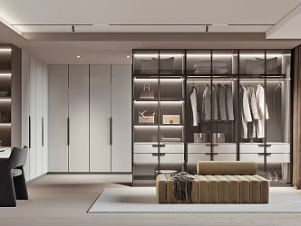 Modern Cloakroom 3d model