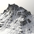 Snow Mountain Mountain Peak Mountain Snow Mountain Terrain 3d model