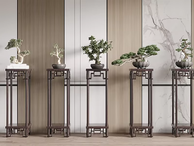 New Chinese Bonsai Pine Plant 3d model New Chinese Bonsai Pine Plant 3d model