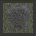 3D Topographic Landscape Model With Green Vegetation And Purple Mountain Ranges