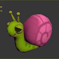 Snail Cartoon Snail Small Snail Reptile Cold Blooded Animal Reptile 3d model