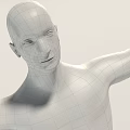 Human Mannequins Showing Front Side And Back Views With Extended Arms