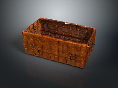 Boxes, Bags, Leather Boxes, Leather Boxes and Containers Realistic 3d model