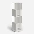 Black Modern Storage Shelf With Multiple Tiered Design For Home Organization 3d model