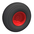 High Quality Black Tire With Red Rim And Multiple Bolt Holes Design