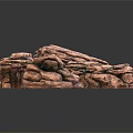 Natural Wood Stone Decorative Blocks With Rough Surface And Red Brown Color