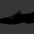 Pair Of Black Formal Leather Shoes With Lace Up Design And Shiny Upper