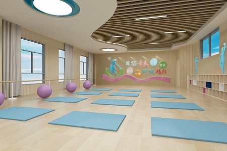 Body Classroom Yoga Room 3d model