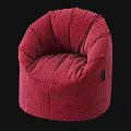 Red Velvet Bean Bag Chair Comfortable Cozy Design For Living Room Use