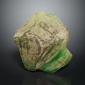 Natural Wood Stone Decorative Piece With Green Beige Color And Unique Texture