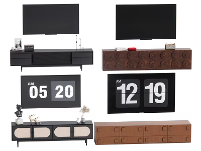 Antique TV cabinet 3d model
