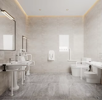 Modern Toilet Accessible Toilet 3d model