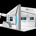 batMEDIA Exhibition Stand Design With Digital Screens And Information Panels