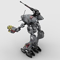 LEGO toy building blocks war machine robot fighting machine 3d model