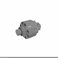 Shiny Silver Mechanical Coupling Component For Industrial Machinery With Threaded Ends And Holes