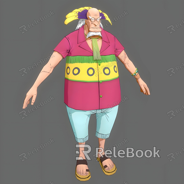 One Piece Krokas One Piece Animation Movie Game Cartoon Krokas Ship Doctor Old man Can Do Action model