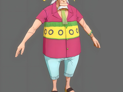 One Piece Krokas One Piece Animation Movie Game Cartoon Krokas Ship Doctor Old man Can Do Action model