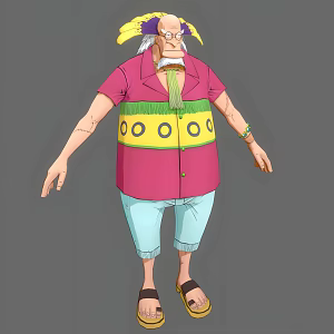 One Piece Krokas One Piece Animation Movie Game Cartoon Krokas Ship Doctor Old man Can Do Action 3d model