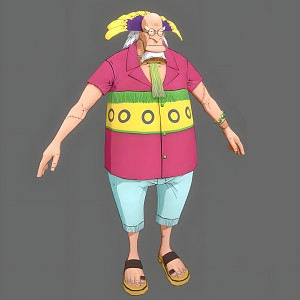 One Piece Krokas One Piece Animation Movie Game Cartoon Krokas Ship Doctor Old man Can Do Action 3d model