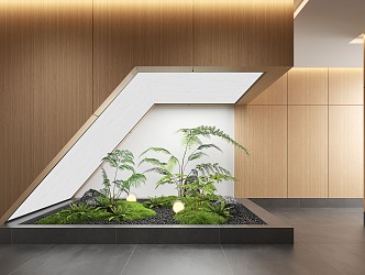 Modern indoor landscape sketch plants indoor landscape indoor landscape bryophytes 3d model