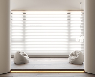 Modern venetian blinds dream curtain 3d model