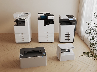 Printer Combination Office Supplies Office Machinery 3d model