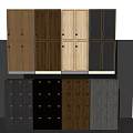 Modern Wardrobe Collection Featuring Various Wooden Colors And Storage Cabinets