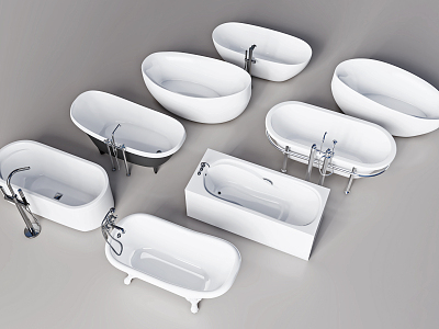 Modern Bathtub Combo model