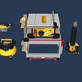Industrial Equipment Including Table Saw Angle Grinder Vacuum And Power Tools