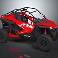 All Terrain Polaris RZR Red Off Road Vehicle Design Performance Features