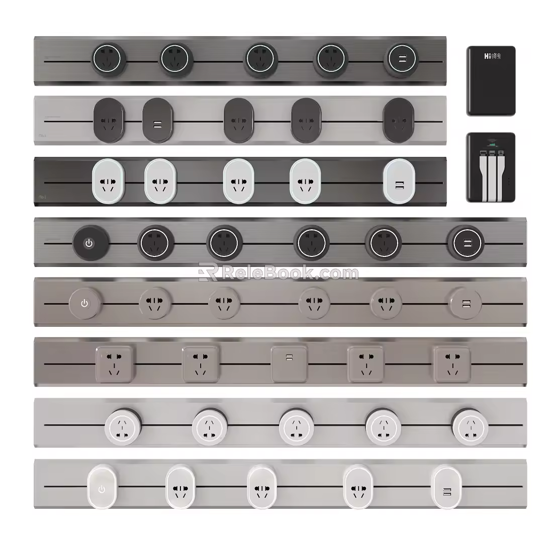 Modern socket mobile socket 3d model