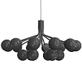 Modern Chandelier Golden Hanging Chandelier Danna Anzazo 3d model