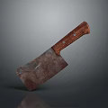 Practical Vintage Cleaver Knife With Wooden Handle For Kitchen Cooking