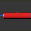 Red Paint Roller With Blue Handle And Colorful Grip For Wall Painting